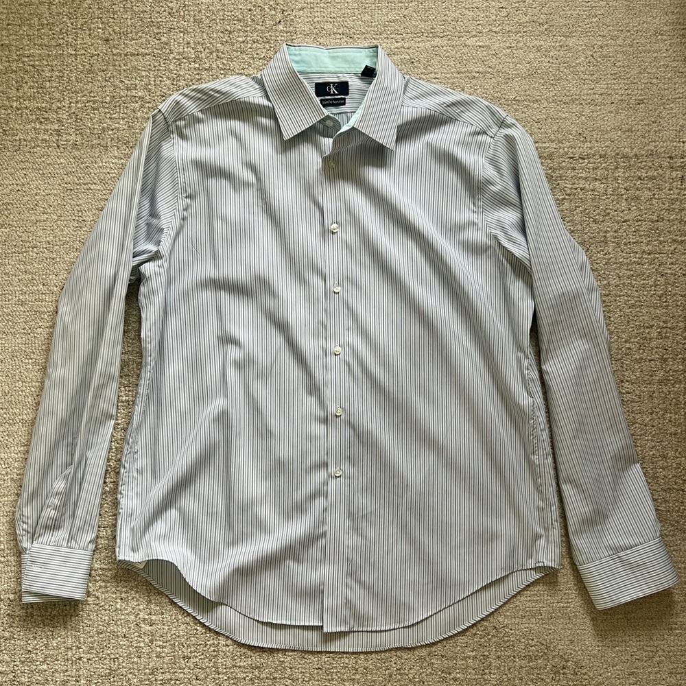 Men’s Calvin Klein Striped Button-Down Shirt